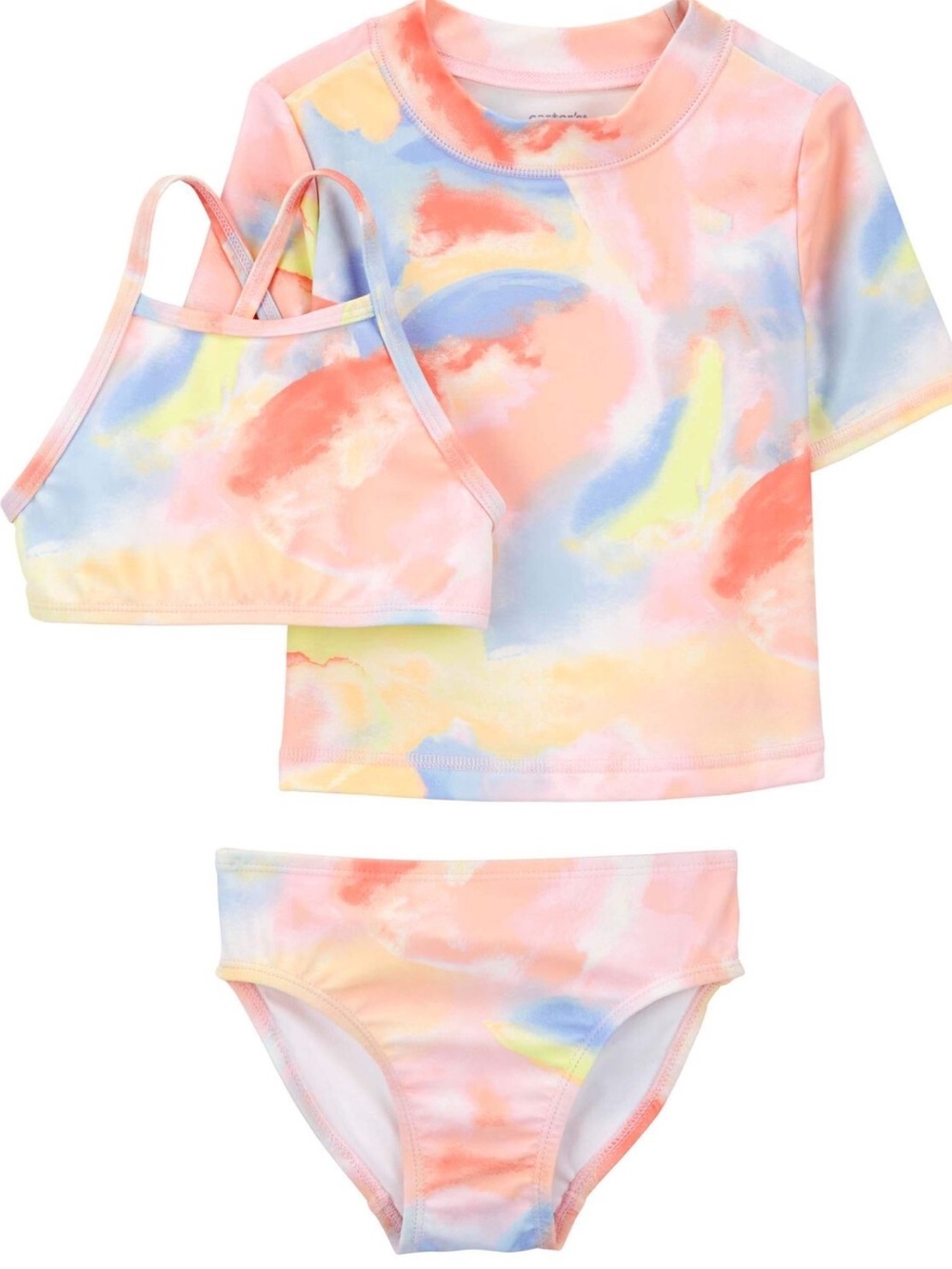 Carter's Pastel Tie-Dye 3-Piece Swim Set